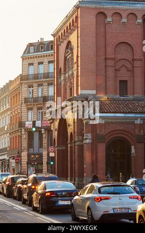 Rue de Metz et Musée des Augustins. Toulouse. Haute Garonne. La France. Banque D'Images