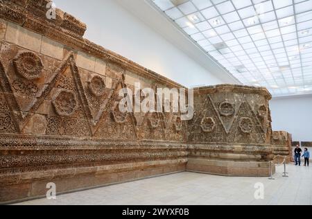 Palais de Mshatta, jordaniens, Musée de Pergame, Berlin, Allemagne. Banque D'Images