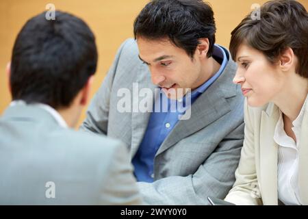 Interview, d'encadrement, de vente, Entreprise, Donostia, San Sebastian, Pays Basque, Espagne. Banque D'Images