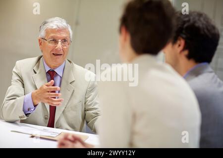 Interview, d'encadrement, de vente, Entreprise, Donostia, San Sebastian, Pays Basque, Espagne. Banque D'Images