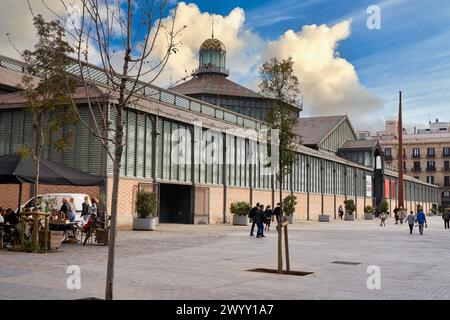 El Born Centro de Cultura y Memoria, Plaza Comercial, Barcelone, Catalogne, Espagne. Banque D'Images