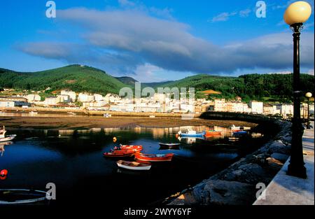 Rivière Landro, Ría (estuaire) de Viveiro. Viveiro. Lugo. Banque D'Images