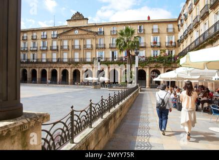 Plaza Nueva. Le vieux quartier. Bilbao. Bizkaia. L'Euskadi. L'Espagne. Pays Basque. L'Espagne. Banque D'Images