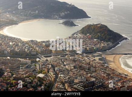 Saint-Sébastien (alias Donostia), Guipuzcoa, pays basque, Espagne. Banque D'Images