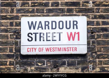 Panneaux de signalisation de Londres : Banque D'Images