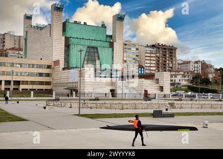 Centre culturel Palacio de Festivales, Santander, Cantabrie, Espagne, Europe. Banque D'Images
