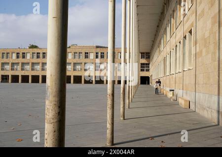 L'hôtel de ville, par Rafael Moneo, Logroño, La Rioja. L'Espagne. Banque D'Images