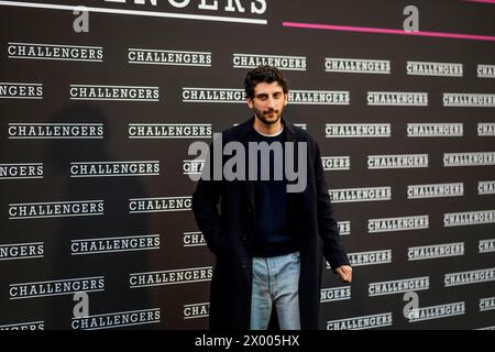 ROME, ITALIE - 8 AVRIL : Pietro Castellitto assiste à la première de 'Challengers' au Cinema Barberini le 08 avril 2024 à Rome, en Italie. (Photo de Banque D'Images