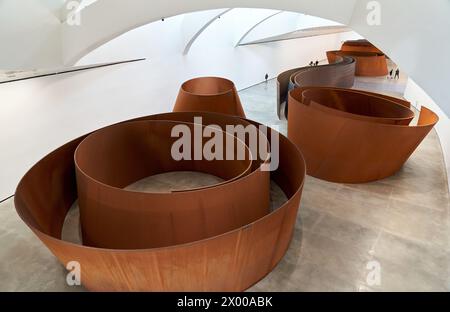 The Matter of Time, 19942005, Richard Serra (1938), Musée Guggenheim Bilbao, Bilbao, pays Basque, Espagne, Europe. Banque D'Images