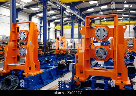 Assemblage et fabrication de boîtes de vitesses de laminoir, industrie mécanique, Gipuzkoa, pays Basque, Espagne. Banque D'Images