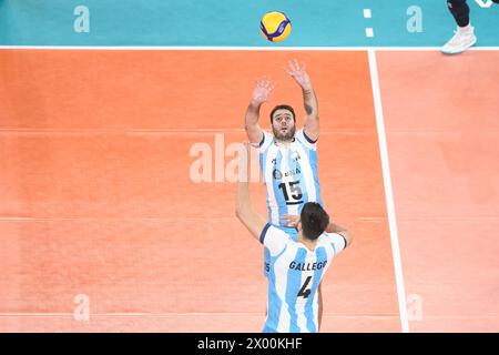 Luciano de Cecco, Joaquin Gallego (Argentine). Championnat du monde de volley-ball 2022. Banque D'Images
