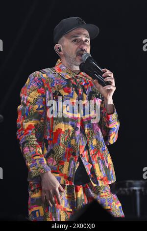 Concert de musique - Tour Subsonica 2024 Samuel pendant la tournée Subsonica 2024, 8 avril 2024 au Palazzo dello Sport, Rome, Italie Rome Palazzo dello Sport Italy Copyright : xDomenicoxCippitellix/xLiveMediax LPM 1303814 Banque D'Images