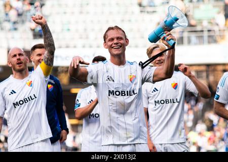 Gothenburg, Suède. 01 avril 2024. Tobias Gulliksen de Djurgaarden vu après le match Allsvenskan entre IFK Gothenburg et Djurgaarden au Gamle Ullevi à Gothenburg. (Crédit photo : Gonzales photo - Amanda Persson). Banque D'Images