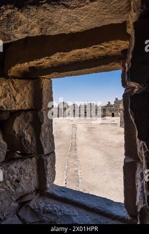 Qasr Azraq / Qasr al-Azraq, Jordanie Banque D'Images