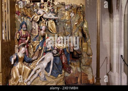 Vienne, Autriche. Musée dans l'église votive. Autel de la passion d'Anvers datant d'environ 1500 Banque D'Images