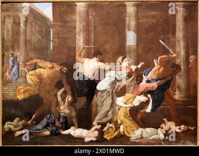 'La massacre des innocents', 1626-1627, Nicolas Poussin, petit Palais Musée des Beaux Arts de la ville de Paris, France, Europe Banque D'Images