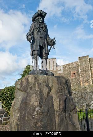 Statue du roi Guillaume III Carrickfergus, Antrim, Irlande du Nord Banque D'Images