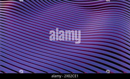 Vagues d'améthyste : une mer majestueuse d'élégance rayée Banque D'Images