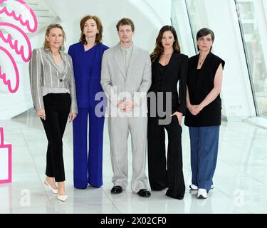 Cannes, France. 09th Apr, 2024. Cannes - 7ème Festival International des Canneseries - Photocall “Maxima” - Elsie de Brauw, Martijn Lakemeier, Delfina Chaves crédit : Agence photo indépendante/Alamy Live News Banque D'Images