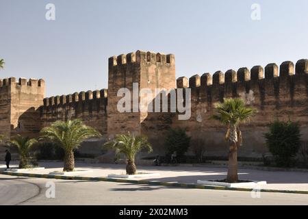 Taroudant, remparts, Maroc, Afrique du Nord, Afrique Banque D'Images