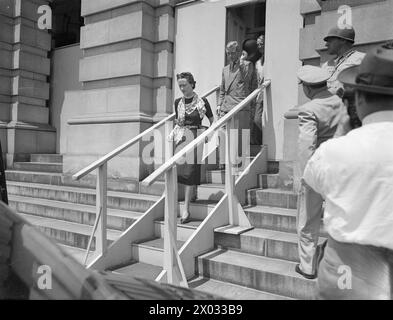 Le 19 mai 1943, M. Churchill prononce un discours de 55 minutes devant le Congrès à Washington, en présence du duc et de la duchesse de Windsor, qui est diffusé dans le monde entier. Banque D'Images