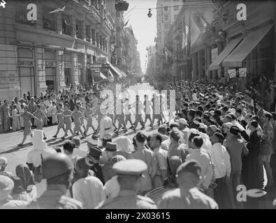 DÉFILÉ DE LA JOURNÉE DES NATIONS UNIES. 14 JUIN 1943, ALEXANDRIE. - ATS dans la parade Banque D'Images