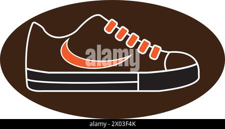 chaussures icône vecteur illustration design de symbole Illustration de Vecteur