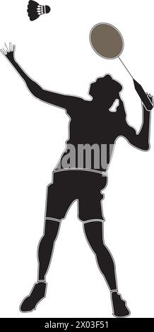 motif symbole d'illustration vectoriel d'icône de badminton Illustration de Vecteur