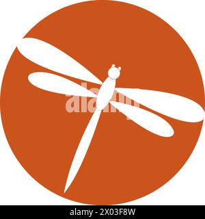 conception de symbole d'illustration vectorielle d'icône dragonfly Illustration de Vecteur