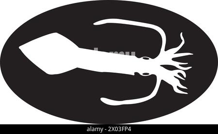 conception de symbole d'illustration vectorielle d'icône squid Illustration de Vecteur