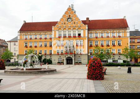 Český Těšín, vieille ville, Banque D'Images