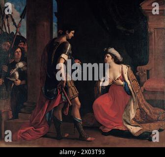 Cléopâtre et Octave, 1649 Guercino Banque D'Images
