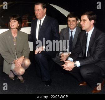 Turin, Italie. 10 avril 2024. TORINO - SERGIO PININFARINA CON I FIGLI : DA SX, LORENZA, SERGIO, PAOLO E ANDREA usage éditorial seulement crédit : Agence photo indépendante/Alamy Live News Banque D'Images