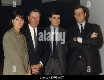 Turin, Italie. 10 avril 2024. TORINO - SERGIO PININFARINA CON I FIGLI : DA SX, LORENZA, SERGIO, PAOLO E ANDREA usage éditorial seulement crédit : Agence photo indépendante/Alamy Live News Banque D'Images