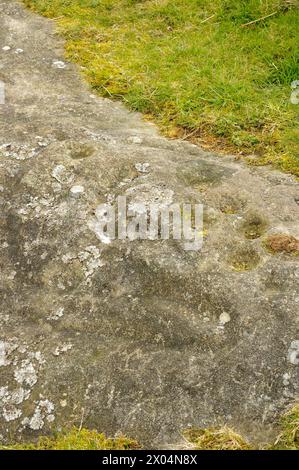 HORSESHOE ROCK, LORDENSHAWS, NORTHUMBERLAND Banque D'Images