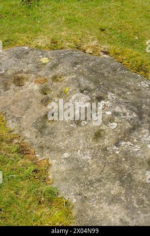 HORSESHOE ROCK, LORDENSHAWS, NORTHUMBERLAND Banque D'Images