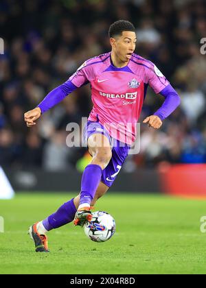 Leeds, Royaume-Uni. 09th Apr, 2024. Jobe Bellingham de Sunderland lors du Leeds United FC v Sunderland AFC SKY BET EFL Championship match à Elland Road, Leeds, Royaume-Uni le 9 avril 2024 Credit : Every second Media/Alamy Live News Banque D'Images