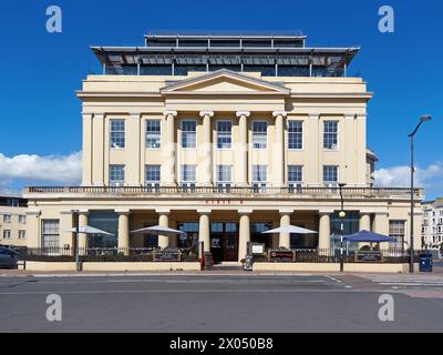 Royaume-Uni, South Devon, Teignmouth, Riviera Apartments. Banque D'Images