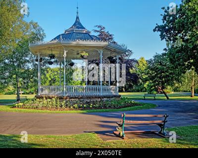 Royaume-Uni, Somerset, Taunton, Vivary Park Bandstand Banque D'Images