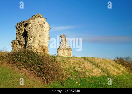 Royaume-Uni, Yorkshire de l'Ouest, Wakefield, ruines du château de Sandal Banque D'Images