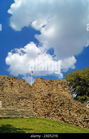 Royaume-Uni, West Yorkshire, Château de Pontefract. Banque D'Images