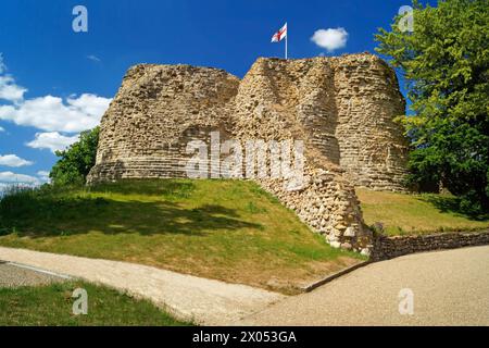 Royaume-Uni, West Yorkshire, Château de Pontefract. Banque D'Images