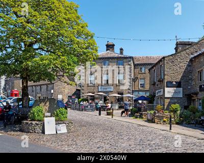 Royaume-Uni, North Yorkshire, Grassington, The Square. Banque D'Images