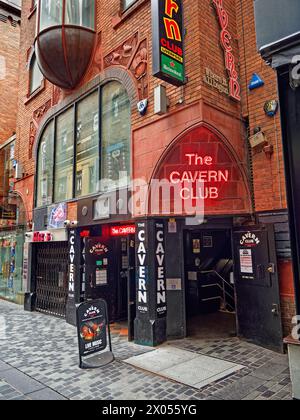 UK, Liverpool, The Cavern Club sur Mathew Street. Banque D'Images