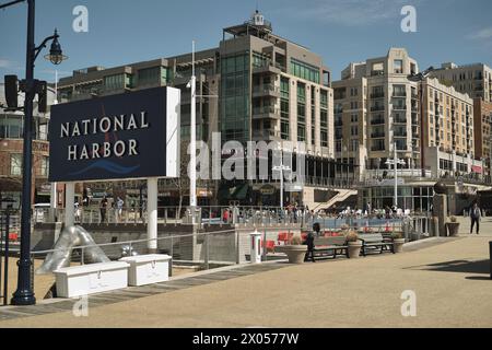 Port national du Maryland le long des rives du fleuve Potomac, près du Capitole des États-Unis, Washington, DC Banque D'Images