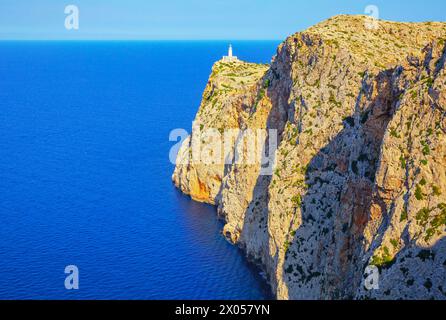 Phare de Formentor cape, Majorque, Îles Baléares, Espagne Banque D'Images