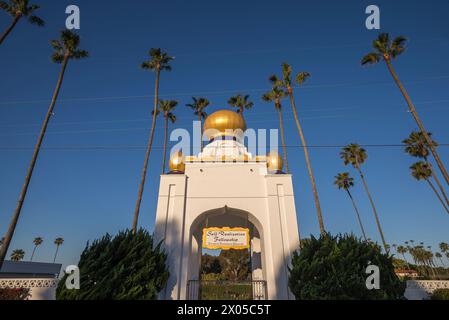 Tour Golden Lotus de la Self- Realization Fellowship. Encinitas, Californie, États-Unis. Banque D'Images