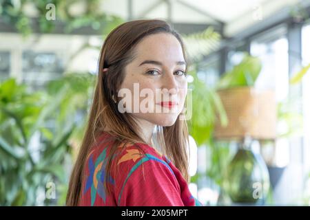 Rome, Italie. 08 avril 2024. La réalisatrice Iris Kaltenback assiste à la photocall du film "le ravissement" à l'hôtel Sofitel. (Photo de Matteo Nardone/Pacific Press) crédit : Pacific Press Media production Corp./Alamy Live News Banque D'Images