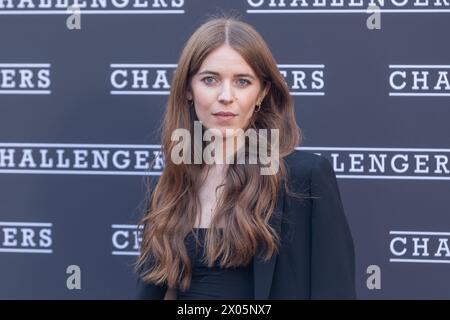 8 avril 2024, Rome, Italie : L'actrice italienne Valentina Romani assiste au tapis rouge de la première du film ''Challengers'' sur la terrasse du Cinéma Barberini à Rome (crédit image : © Matteo Nardone/Pacific Press via ZUMA Press Wire) USAGE ÉDITORIAL SEULEMENT! Non destiné à UN USAGE commercial ! Banque D'Images