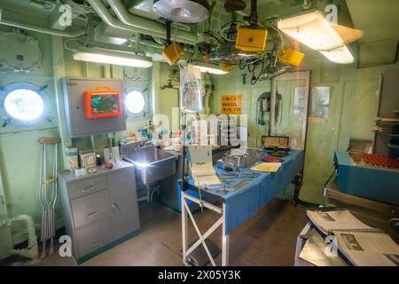 L'USS Turner Joy, destroyer de classe Forrest Sherman dans l'United States Navy dans l'État de Washington Banque D'Images